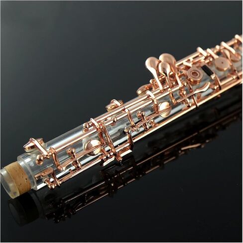 KESHUO Crystal Oboe Instrument Semi/Automatic Rose Gold for Adult Students Beginners Oboe (Color : Semi-Automatic) in Kuwait