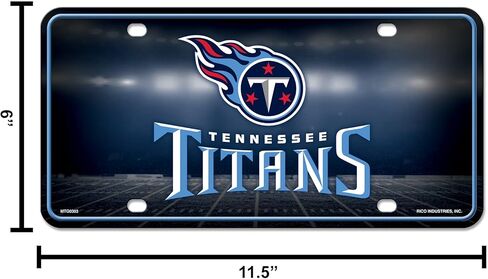 Rico Industries NFL Football USA Metal Auto Tag 6" x 12" - Great for Truck/Car/SUV in Kuwait