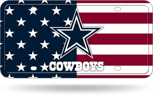 Rico Industries NFL Football USA Metal Auto Tag 6" x 12" - Great for Truck/Car/SUV in Kuwait