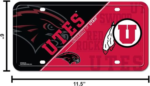 Rico Industries NCAA Unisex Metal License Plate Tag in Saudi Arabia