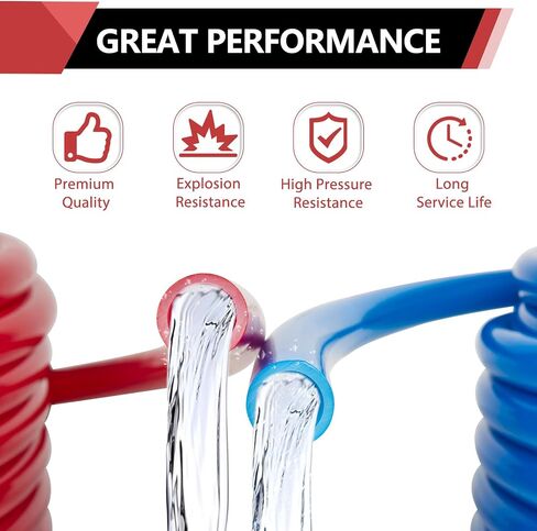 EFIELD 1/2 inch 2 x100 ft Pex-b Pipe/Tubing (NSF Certified) Blue & Red 200 ft Length for Potable Water, for Hot/Cold Water, Plumbing Applications with Free Cutter,(AB-2) in Saudi Arabia