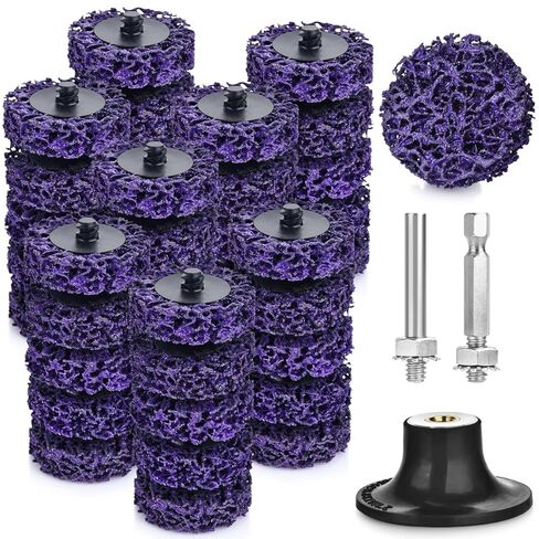 أقراص شريط 21 PCS - طلاء 2 بوصة وعجلة متجرد الصدأ للحفر ، وتجريد القرص يموت مرفقات طاحونة الطلاء آكل لمقياس الخشب المعدني والأكسدة in Kuwait