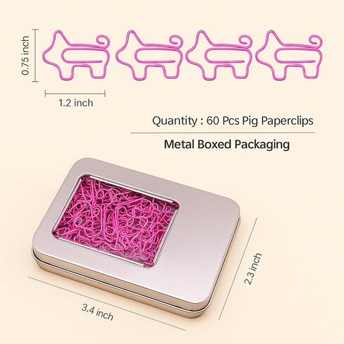 60 Squirrel Paper Clips Bookmarks, Squirrel Office Supplies Gifts in Saudi Arabia