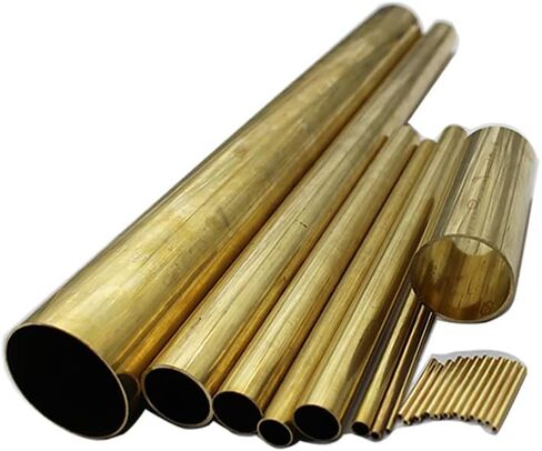 Brass Tubes Round Metal Tubes for Optical Axis brass Sleeves Sliders and Hooks(22x1x100mm) in Kuwait