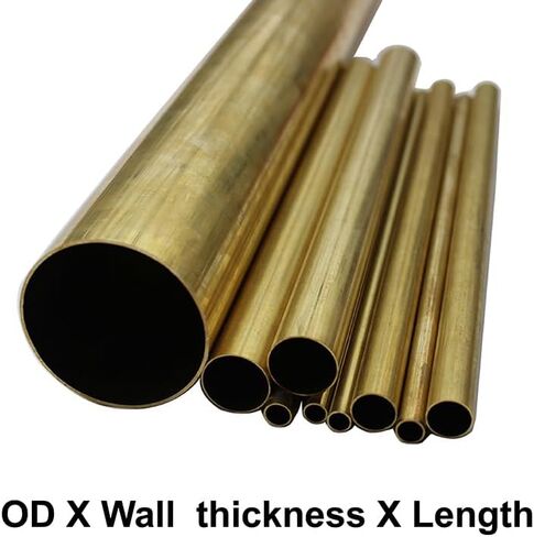 Brass Tubes Round Metal Tubes for Optical Axis brass Sleeves Sliders and Hooks(22x1x100mm) in Kuwait