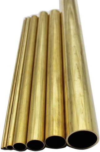 Brass Tubes Round Metal Tubes for Optical Axis brass Sleeves Sliders and Hooks(22x1x100mm) in Kuwait