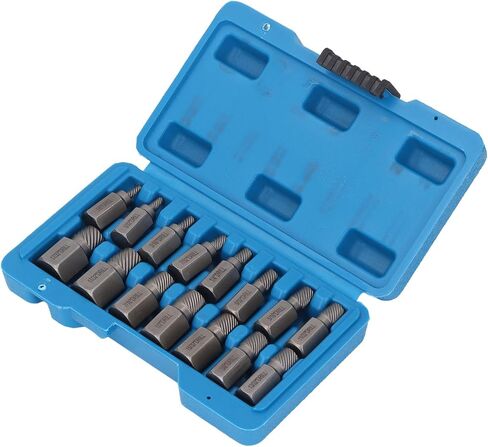 aramox 15pcs سهلة الخروج من مستخرج Screwfastener مع مقياس لتحديد سريع لمحلات تصليح السيارات المهنية in Saudi Arabia