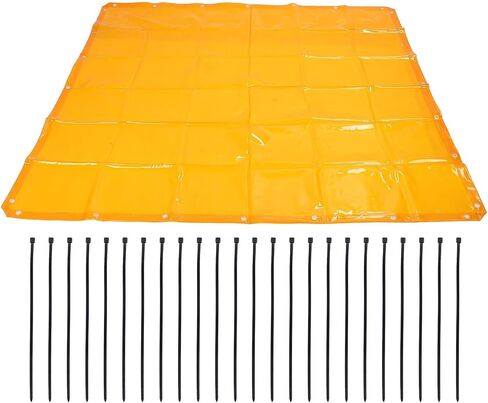 Curtain Wall Welding Curtain Screen 5.7x5.7FT Flame Retardant 6 Grade Proof Welding Guard Screen Orange in Saudi Arabia