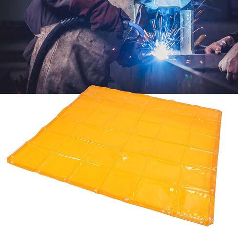 Curtain Wall Welding Curtain Screen 5.7x5.7FT Flame Retardant 6 Grade Proof Welding Guard Screen Orange in Saudi Arabia