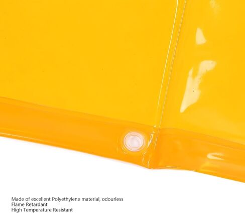 Curtain Wall Welding Curtain Screen 5.7x5.7FT Flame Retardant 6 Grade Proof Welding Guard Screen Orange in Saudi Arabia