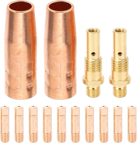 غاز الزفاف 14pcs مجموعة ملحقات شعلة اللحام 2PCS 21-50 1/2 فوهات الغاز 2pcs 35-50 ناشر الغاز و 10pcs القطب لـ Magnum 100l in Saudi Arabia
