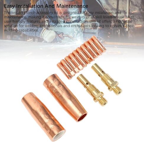 غاز الزفاف 14pcs مجموعة ملحقات شعلة اللحام 2PCS 21-50 1/2 فوهات الغاز 2pcs 35-50 ناشر الغاز و 10pcs القطب لـ Magnum 100l in Saudi Arabia