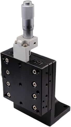 Z Axis 60 * 60mm 2.4" Manual Displacement Vertical Fine Tuning Platform Cross Roller Guide Linear Stage Sliding Table LV60 in Saudi Arabia