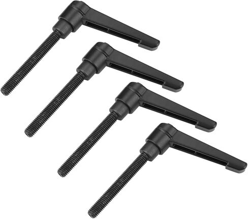 4pcs Metal Machine Manobs مقبض إصلاح قابل للتعديل M6 ذكور الخيط (طول المسمار 60 مم) in Kuwait