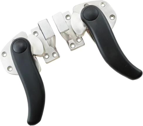 Stainless Steel Industrial Heavy Engineering Convex Door S-Shaped Rotating Sealed Door Handle 1Pcs(Right) in Saudi Arabia