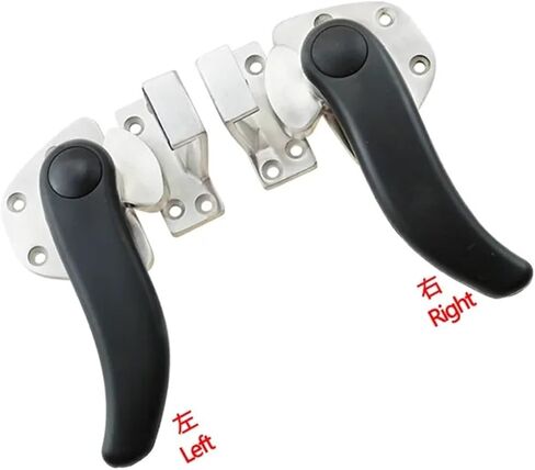 Stainless Steel Industrial Heavy Engineering Convex Door S-Shaped Rotating Sealed Door Handle 1Pcs(Right) in Saudi Arabia