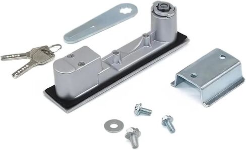 Black Silver Square Plane Lock MS818 Distribution Box Cabinet Door Locks Lock 1Pcs(A Black) in Saudi Arabia