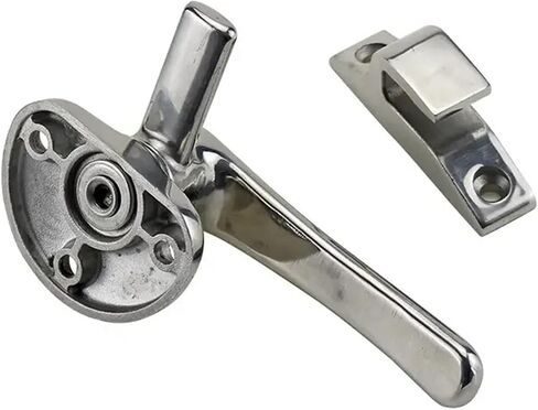 Rotary Stainless Steel Hinge Lock Steam Cabinet Kitchenware Handle 1Pcs(R) in Saudi Arabia