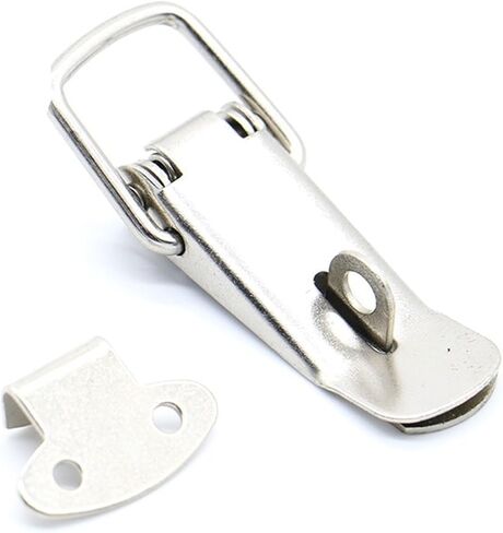 J106 Cabinet Boxes Spring Loaded Latch Catch Toggle Locks Hasp 27 * 63 Iron Hasp 1Pcs in Saudi Arabia