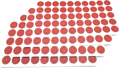 500PCS 18650 Lithium Battery Insulator Ring Self Adhesive Hollow Paper Pad Electrical Insulating Adhesive Paper Red in Saudi Arabia