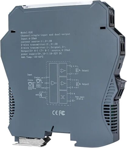 Intelligent Signal Isolator 4-20mA to 0-10V 4-20mA to RS485 Relay 1 in 1 Out Analog Signal Converter Relay Signal Isolator(Input 4-20MA_Output 4-20MA_DC 18-32V) in Saudi Arabia
