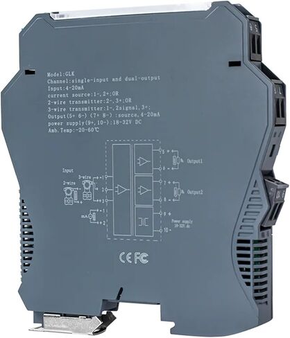 Intelligent Signal Isolator 4-20mA to 0-10V 4-20mA to RS485 Relay 1 in 1 Out Analog Signal Converter Relay Signal Isolator(Input 4-20MA_Output 4-20MA_DC 18-32V) in Saudi Arabia