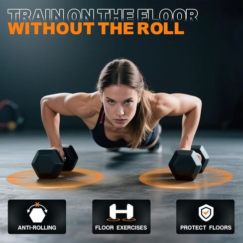 Mikolo Dummbell مجموعات مع رف ، dumbbells السداسية المطاطية ، وخيارات متعددة في 160/200/380/450/550 رطل ، أوزان اليد مع مقبض الكروم لتدريب القوة in Kuwait