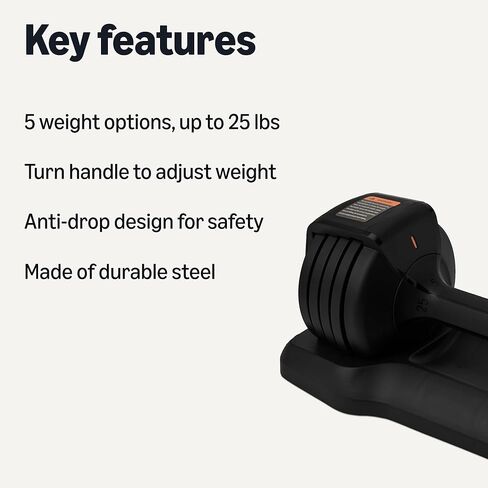 Amazon Basics Adjustable Dumbbell, 25 lb in Saudi Arabia