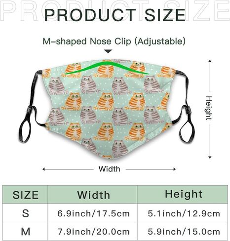 Cute Dolphins Wave Face Mask Adult Washable Reusable Pleated Anti Dust Mask with 2 Filter for Women Men Decorative in Saudi Arabia
