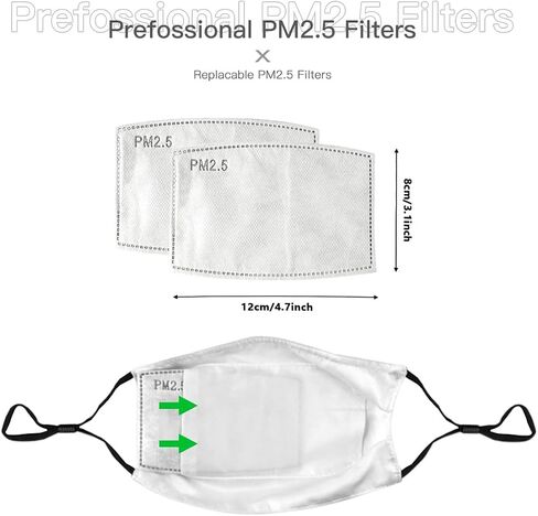 Cute Dolphins Wave Face Mask Adult Washable Reusable Pleated Anti Dust Mask with 2 Filter for Women Men Decorative in Saudi Arabia