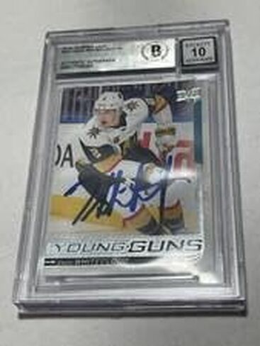 Zach Cloud وقعت UD Upper Deck Guns Young RC Card Slabbed Beckett BAS IP A - Hockey Slabbed Cardsed Cards in Saudi Arabia