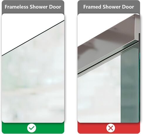 NINETREX Shower Door Hooks,Over Glass Door Hooks for Bathrooms Frameless Glass,Heavy Duty SUS 304 Stainless Steel Hook for Towels,Squeegee,Loofah,Shaver,Robe,2 Pack,Black,10Inch in Saudi Arabia