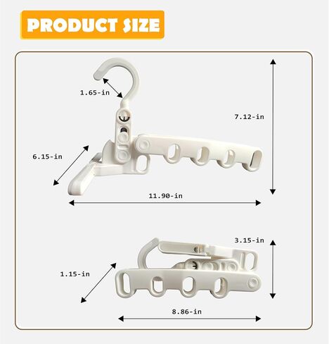 Over The Door Hooks Hanger,Foldable Portable Folding Hangers,Hanging Rack,Clips,Essentials for Cruise,Vacation,Camping,RV,Road Trip,Hotel,Business Travel, Student Apartment(White Bag) in Saudi Arabia