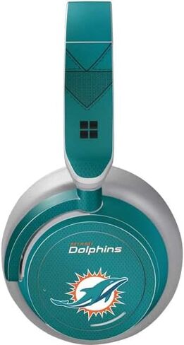 Skinit Skinit Audio Audio Skin متوافق مع سماعات السطح - تصميم فريق NFL Miami Dolphins مرخص رسميًا in Saudi Arabia