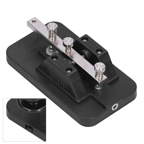 YCTZE MORSE CODE KEY TELEGRAPH TAPPER MANUAL CW TOOLER TAULL مع الجرس ، المطالبات الصوتية ، يتصل بمستجنيات CW in Saudi Arabia