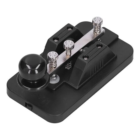 YCTZE MORSE CODE KEY TELEGRAPH TAPPER MANUAL CW TOOLER TAULL مع الجرس ، المطالبات الصوتية ، يتصل بمستجنيات CW in Saudi Arabia