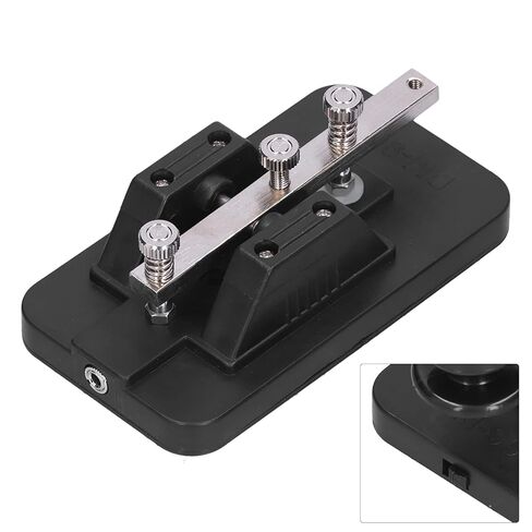 YCTZE MORSE CODE KEY TELEGRAPH TAPPER MANUAL CW TOOLER TAULL مع الجرس ، المطالبات الصوتية ، يتصل بمستجنيات CW in Saudi Arabia