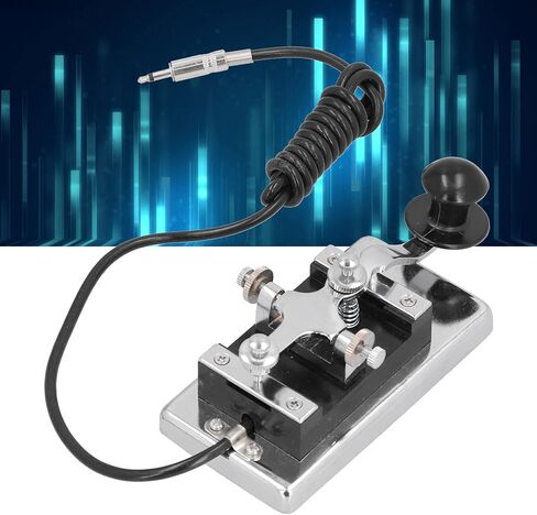 رمز Greensen Morse CW Telegraph Key من الفولاذ المقاوم للصدأ القابل للانفصال HY K4 لتدريس أدوات المساعدة مع الخدش in Saudi Arabia