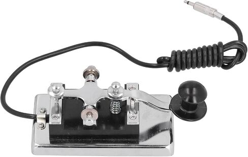 رمز Greensen Morse CW Telegraph Key من الفولاذ المقاوم للصدأ القابل للانفصال HY K4 لتدريس أدوات المساعدة مع الخدش in Saudi Arabia