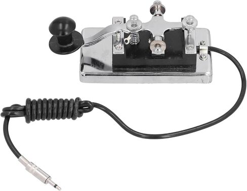 رمز Greensen Morse CW Telegraph Key من الفولاذ المقاوم للصدأ القابل للانفصال HY K4 لتدريس أدوات المساعدة مع الخدش in Saudi Arabia