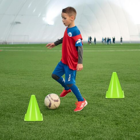 30 حزمة 7 بوصة من المخاريط البلاستيكية التدريب الرياضي خفة الحركة مخروطات مصغرة لكرة القدم والتزلج وكرة القدم وكرة السلة والألعاب الداخلية والخارجية معدات ممارسة الرياضة in Kuwait