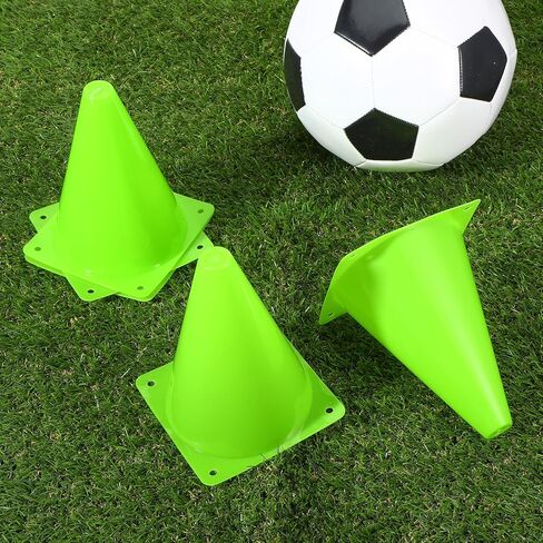 30 حزمة 7 بوصة من المخاريط البلاستيكية التدريب الرياضي خفة الحركة مخروطات مصغرة لكرة القدم والتزلج وكرة القدم وكرة السلة والألعاب الداخلية والخارجية معدات ممارسة الرياضة in Kuwait