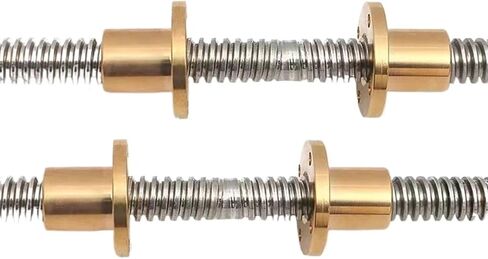 آلة التحكم في كرة الجوز مزدوجة الجوز 1PCS 304 الفولاذ المقاوم للصدأ T12 LED LED-LEFT-LEF-LEMED 100-600MM OD 10MM PITTE 2MM 2MM مع NUT لجزء الطابعة ثلاثية الأبعاد (300 مم) in Saudi Arabia