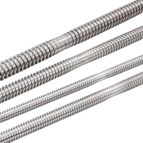 آلة التحكم في كرة الجوز مزدوجة الجوز 1PCS 304 الفولاذ المقاوم للصدأ T12 LED LED-LEFT-LEF-LEMED 100-600MM OD 10MM PITTE 2MM 2MM مع NUT لجزء الطابعة ثلاثية الأبعاد (300 مم) in Saudi Arabia