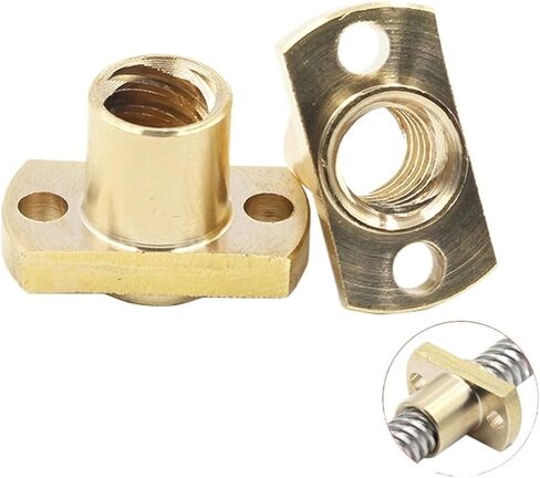 دقة كرة الحركة الخطية الجزء 1PC T8 NUT H شفة النحاس الجوز الملعب 2mm الرصاص 8 مم لبرغي T8 SCREMEDALAL SCREF in Kuwait