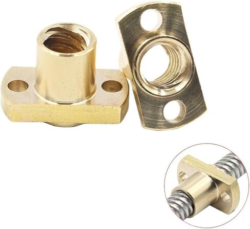 دقة كرة الحركة الخطية الجزء 1PC T8 NUT H شفة النحاس الجوز الملعب 2mm الرصاص 8 مم لبرغي T8 SCREMEDALAL SCREF in Kuwait