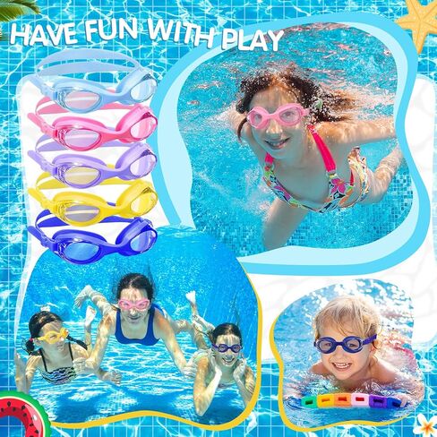 Macarrie 50 Pack Swim Goggles for Kids Brid Child Swimming Goggles Gifts Anti-Fog No Heaking Swim Glasses in Saudi Arabia