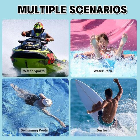 Swim Goggles, Polarized Swimming Goggles, Anti Fog No Leaking UV Protection Wide View Swim Glass for Women Men in Kuwait