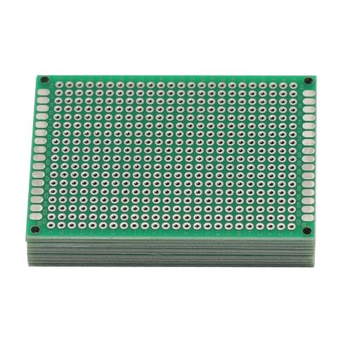 10 Pcs 5x7CM FR4 Double Side Prototype PCB Tinned Universal Breadboard 5x7 cm 50mmx70mm in Saudi Arabia