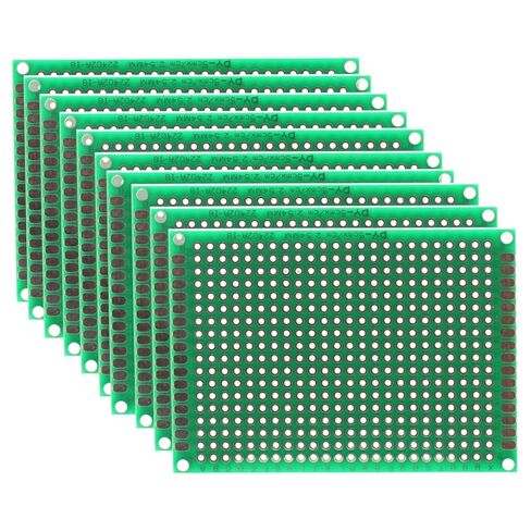 10 Pcs 5x7CM FR4 Double Side Prototype PCB Tinned Universal Breadboard 5x7 cm 50mmx70mm in Saudi Arabia